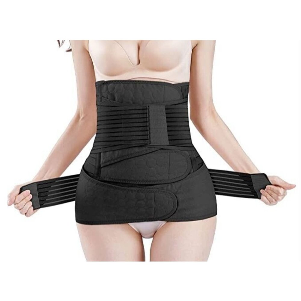 ChongErfei Postpartum Support Recovery Belly Wrap Waist/Pelvis Belt Plus Size